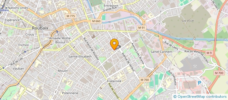 localisation de l'entreprise MADAME ANNIE DUBOIS à ROUBAIX