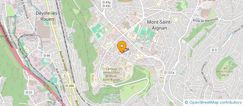 localisation de l'entreprise MADAME ANNIE DUCLOS  MONT-SAINT-AIGNAN