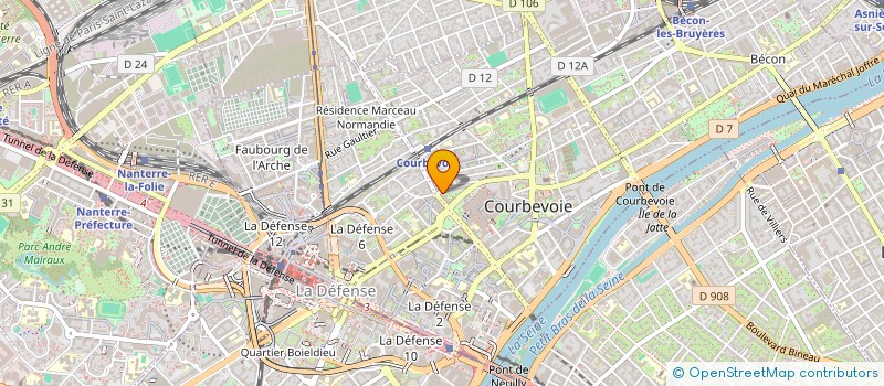 localisation de l'entreprise MADAME ANNIE DUFLOT à COURBEVOIE