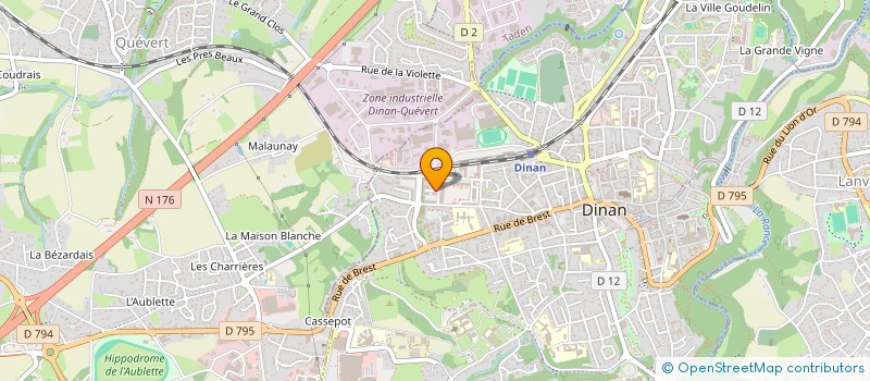 localisation de l'entreprise MADAME ANNIE DUFOUR  DINAN