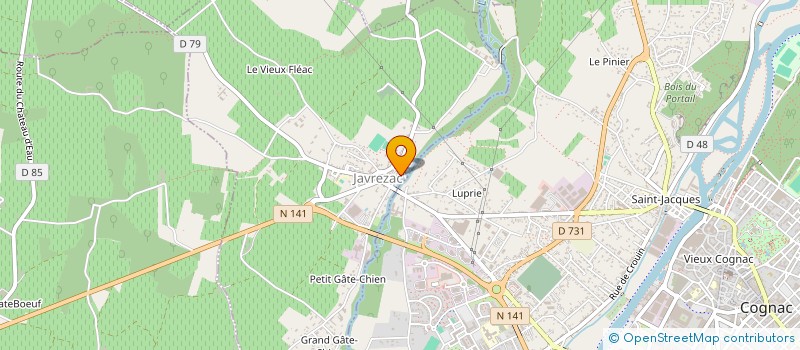 localisation de l'entreprise MADAME ANNIE DUHA à SAINT-LAURENT-DE-COGNAC