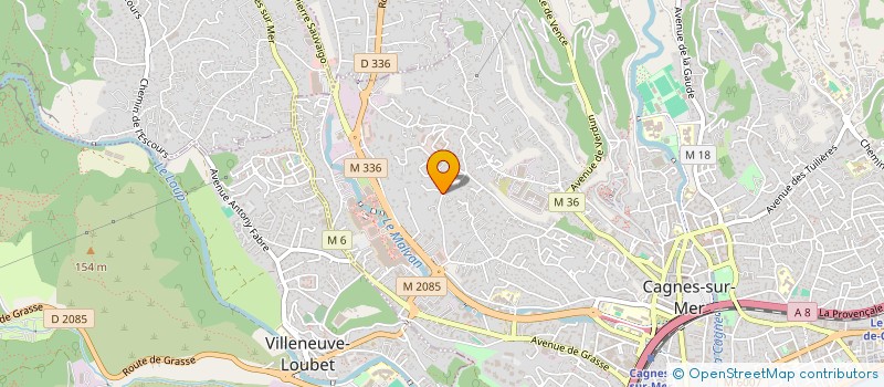 localisation de l'entreprise MADAME ANNIE DUMAY à CAGNES-SUR-MER