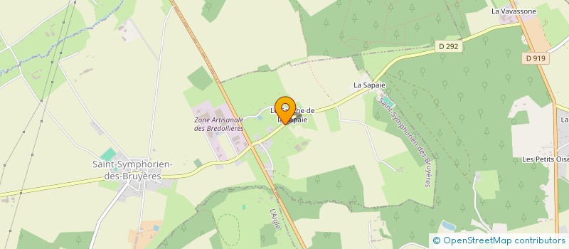 localisation de l'entreprise MADAME ANNIE DUMONT à ST SYMPHORIEN DES BRUYERES