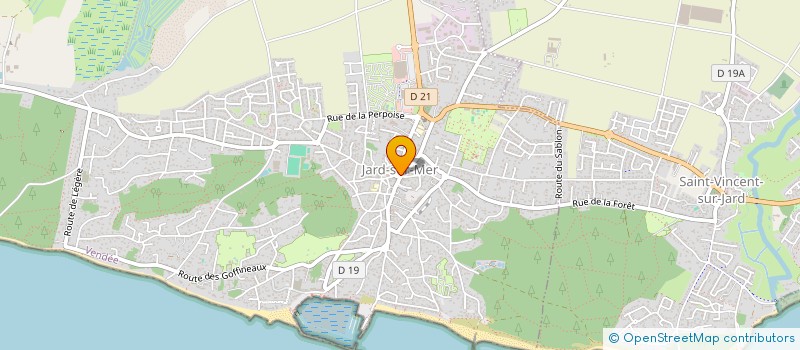 localisation de l'entreprise MADAME ANNIE DURAND à JARD-SUR-MER