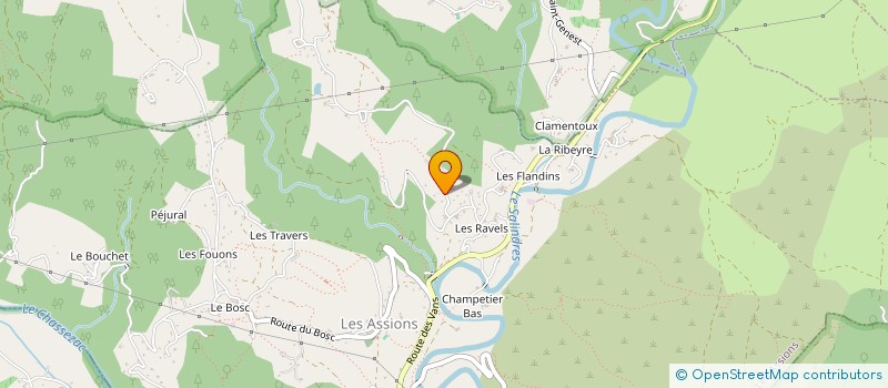 localisation de l'entreprise MADAME ANNIE DURSO  LES ASSIONS