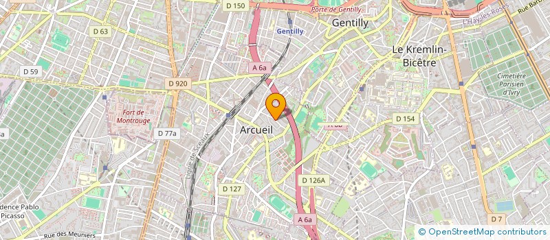 localisation de l'entreprise MADAME ANNIE DUVAL ARNOULD  ARCUEIL