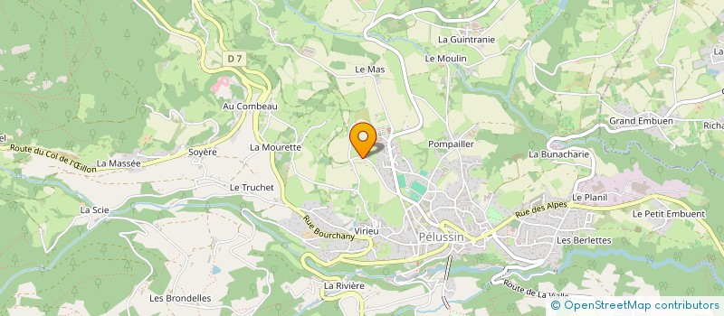 localisation de l'entreprise MADAME ANNIE EPARVIER  PELUSSIN