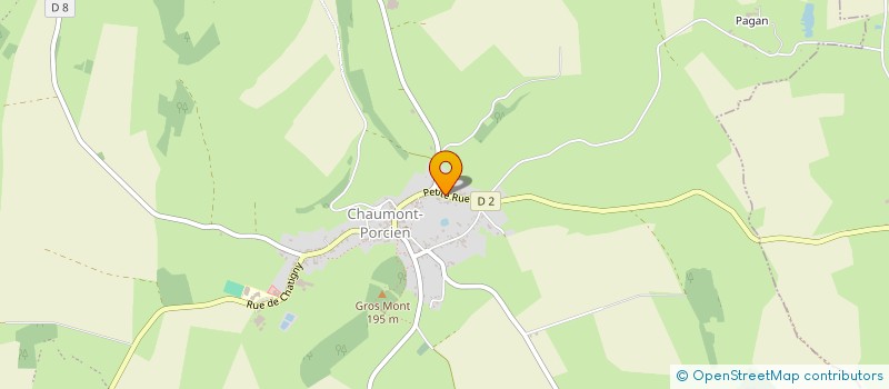 localisation de l'entreprise MADAME ANNIE EVRARD  CHAUMONT-PORCIEN