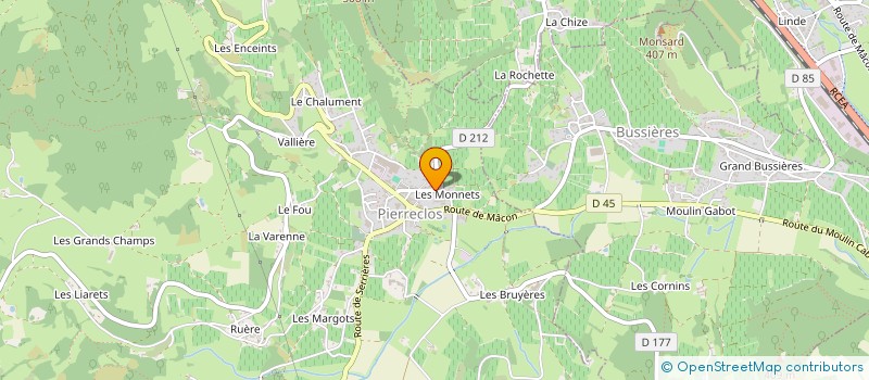 localisation de l'entreprise MADAME ANNIE FAUCHET  PIERRECLOS