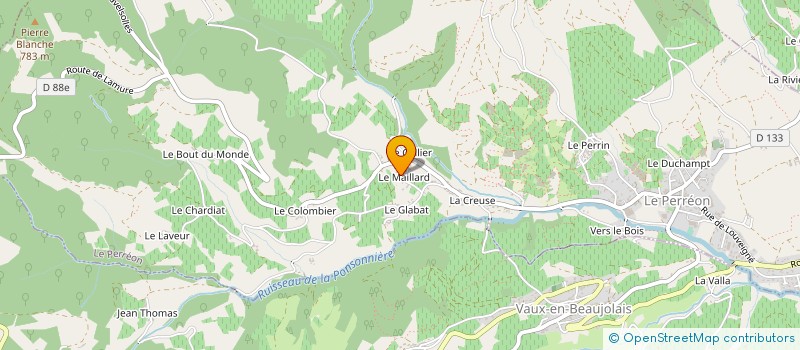 localisation de l'entreprise MADAME ANNIE FAVRE  LE PERREON