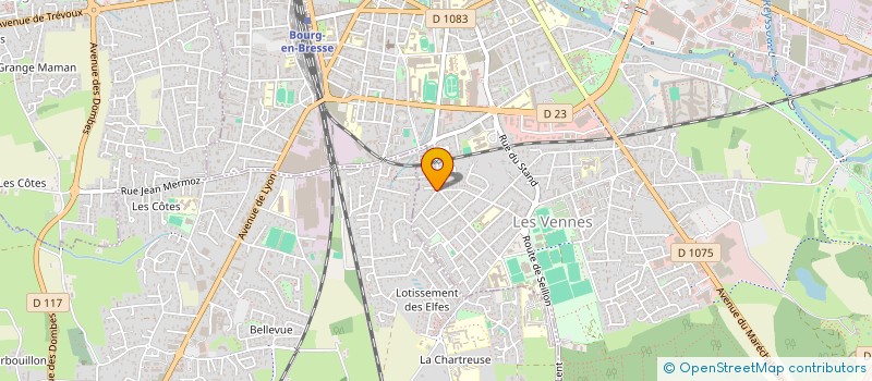 localisation de l'entreprise MADAME ANNIE FAVRE DUCLOS à BOURG-EN-BRESSE