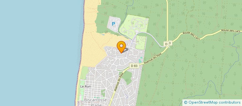 localisation de l'entreprise MADAME ANNIE FELIX  BISCARROSSE