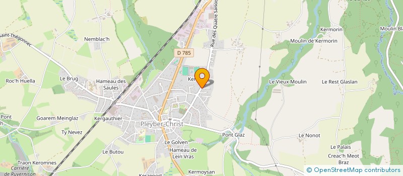 localisation de l'entreprise MADAME ANNIE FERELLOC  PLEYBER-CHRIST