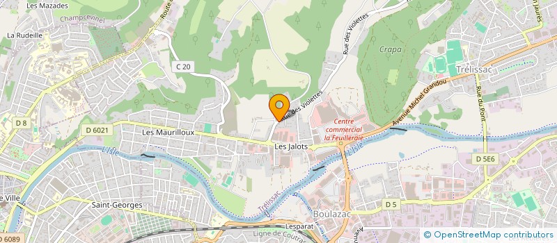 localisation de l'entreprise MADAME ANNIE FERREIRA  TRELISSAC