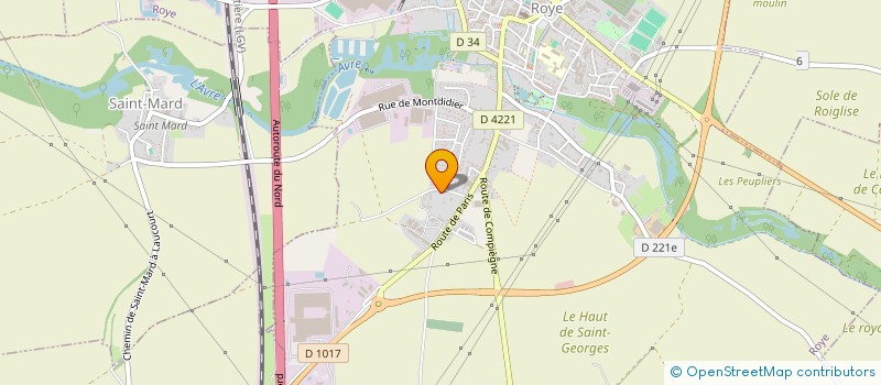 localisation de l'entreprise MADAME ANNIE FILIPPA  ROYE