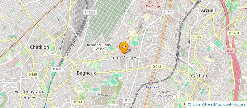 localisation de l'entreprise MADAME ANNIE FINET  BAGNEUX