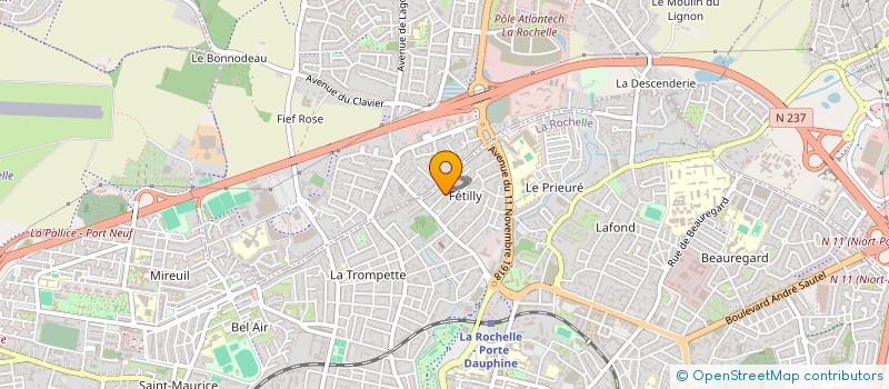 localisation de l'entreprise MADAME ANNIE FLERIC  LA ROCHELLE