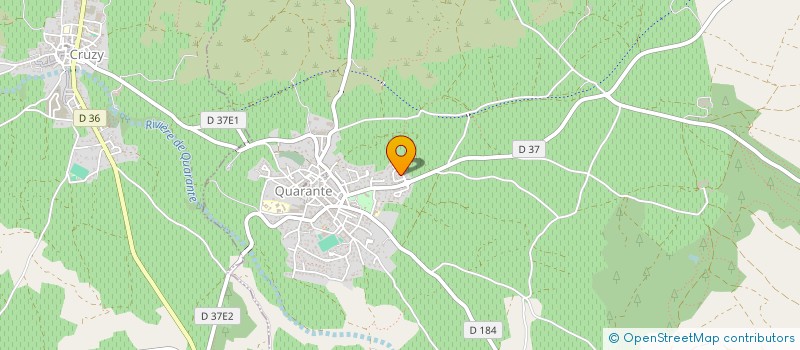 localisation de l'entreprise MADAME ANNIE FONTEZ  QUARANTE