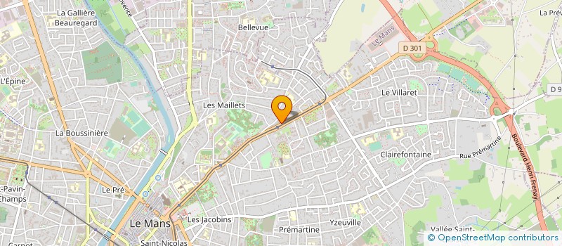 localisation de l'entreprise MADAME ANNIE FORGET  LE MANS