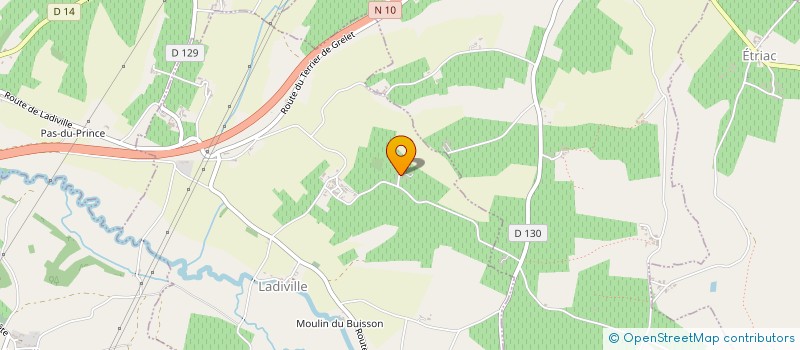 localisation de l'entreprise MADAME ANNIE FORGET  LADIVILLE