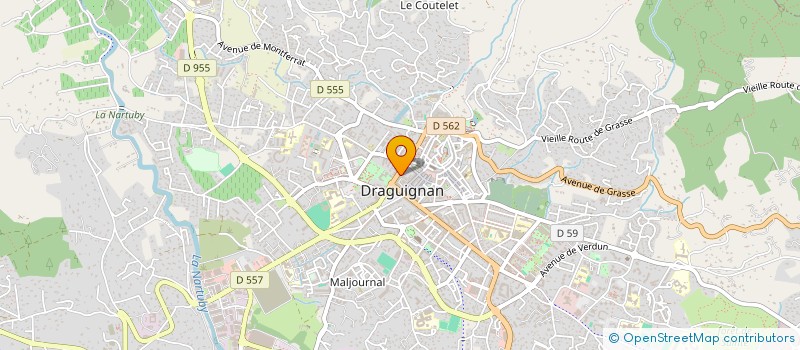 localisation de l'entreprise MADAME ANNIE FORNO  DRAGUIGNAN