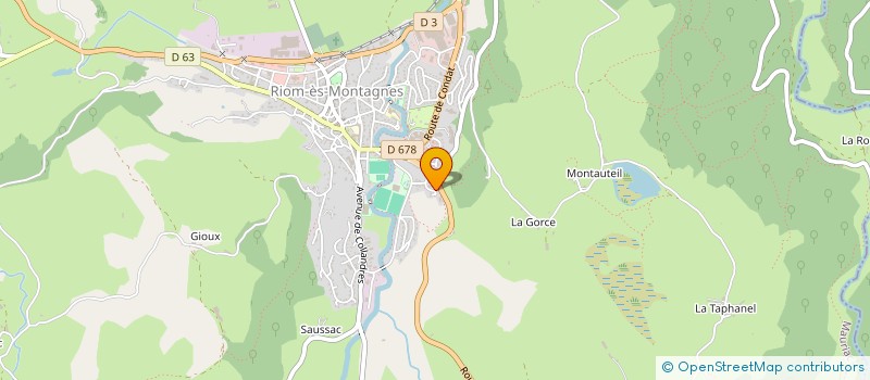 localisation de l'entreprise MADAME ANNIE FOUILHOUX à RIOM-ES-MONTAGNES