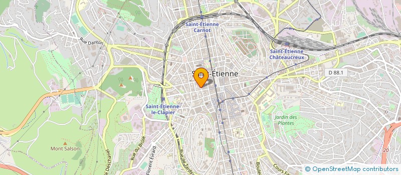 localisation de l'entreprise MADAME ANNIE FOURNEL  SAINT-ETIENNE