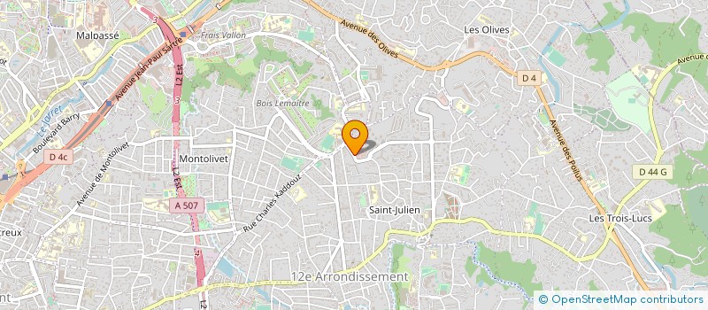 localisation de l'entreprise MADAME ANNIE FRANCESCHETTI à MARSEILLE 12EME