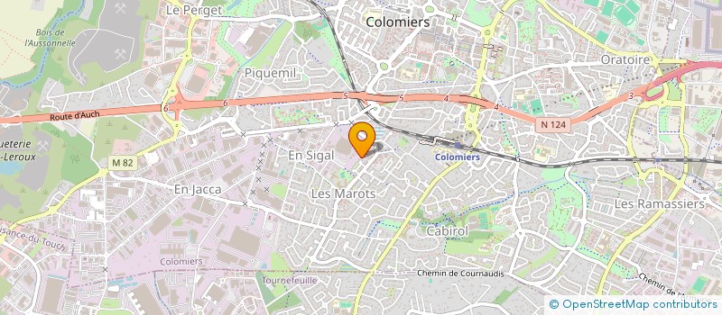localisation de l'entreprise MADAME ANNIE FRANCINE CAUSSANEL à COLOMIERS
