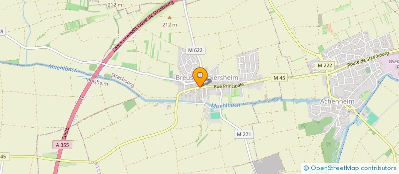 localisation de l'entreprise MADAME ANNIE FRANK  BREUSCHWICKERSHEIM