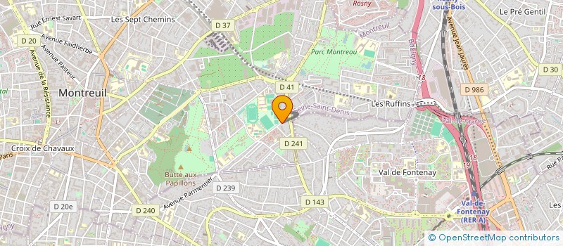 localisation de l'entreprise MADAME ANNIE GABEL  MONTREUIL