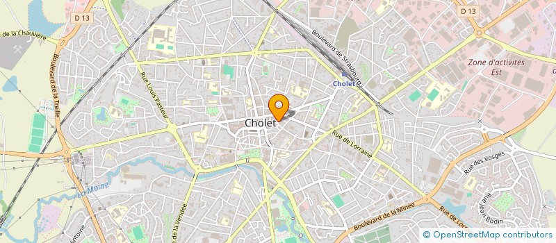 localisation de l'entreprise MADAME ANNIE GABILLARD à CHOLET
