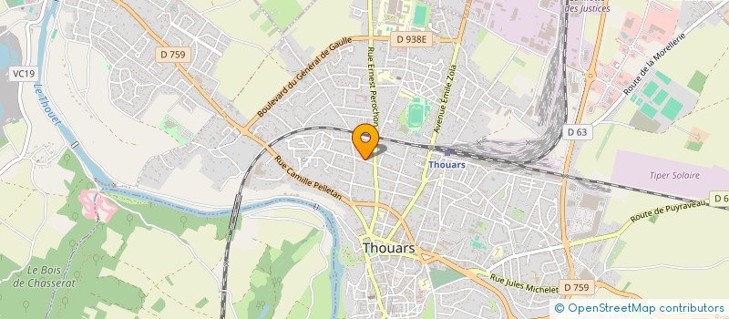 localisation de l'entreprise MADAME ANNIE GABOREAU à THOUARS