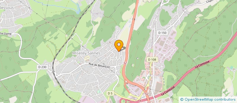 localisation de l'entreprise MADAME ANNIE GAILLARD  MISEREY-SALINES