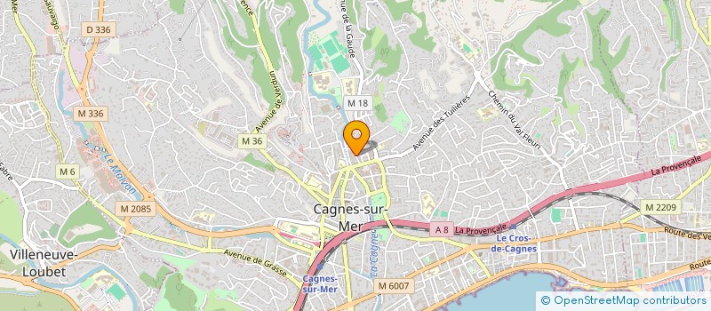 localisation de l'entreprise MADAME ANNIE GARGANO à CAGNES-SUR-MER