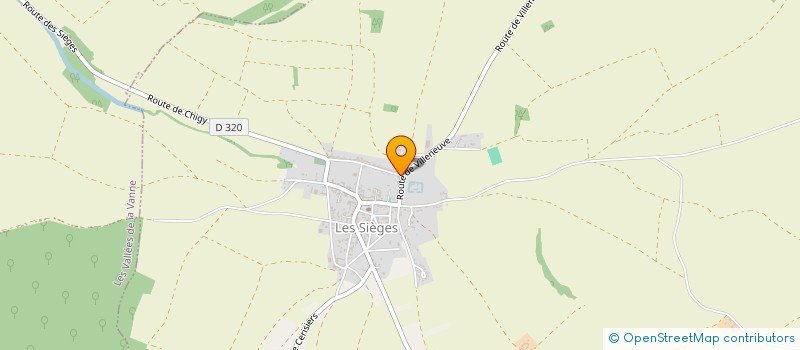 localisation de l'entreprise MADAME ANNIE GARNIER  LES SIEGES