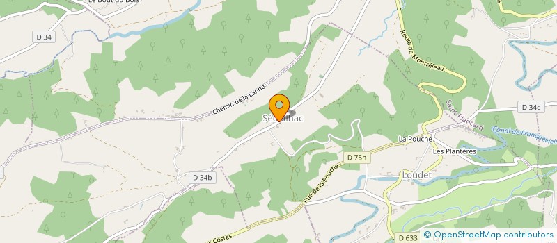 localisation de l'entreprise MADAME ANNIE GASSIOLLE  LOUDET