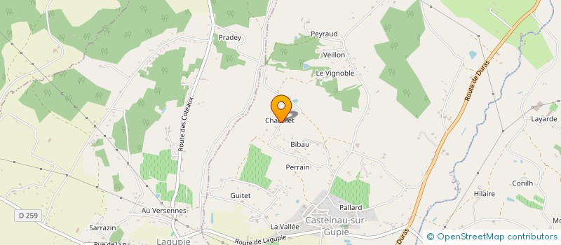 localisation de l'entreprise MADAME ANNIE GAUTHIER à CASTELNAU-SUR-GUPIE