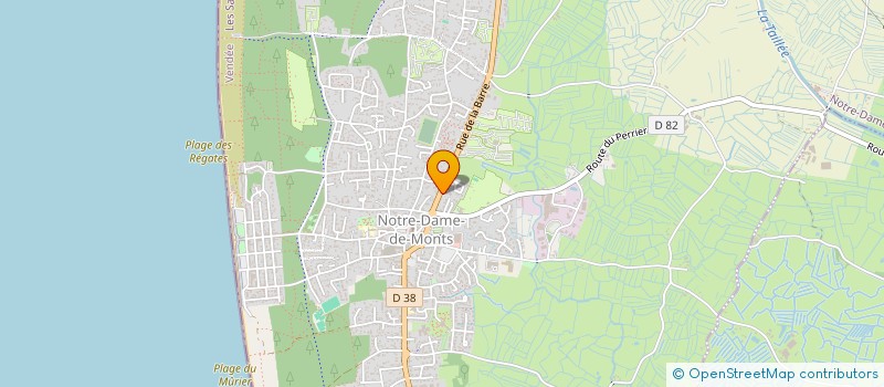 localisation de l'entreprise MADAME ANNIE GAUTIER  NOTRE-DAME-DE-MONTS