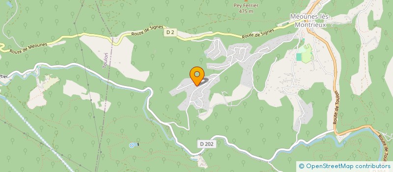 localisation de l'entreprise MADAME ANNIE GAUTIER  MEOUNES-LES-MONTRIEUX