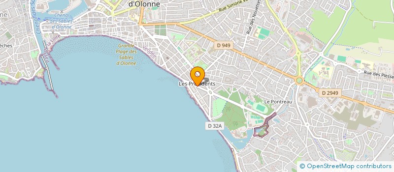 localisation de l'entreprise MADAME ANNIE GAVAINI à LES SABLES D'OLONNE