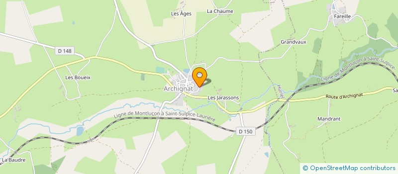 localisation de l'entreprise MADAME ANNIE GELPI à ARCHIGNAT