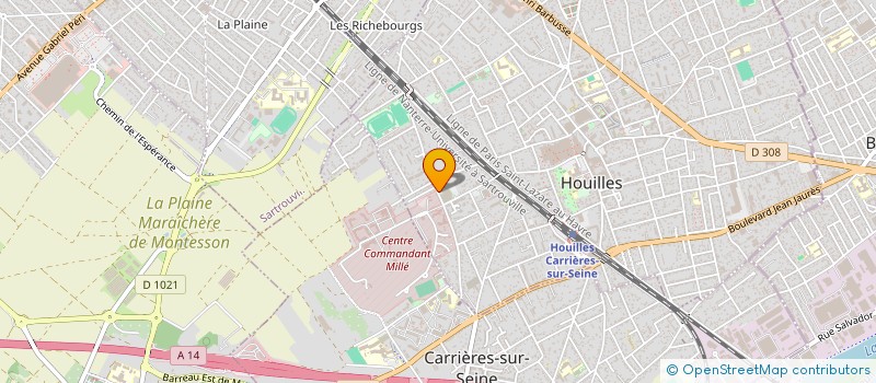 localisation de l'entreprise MADAME ANNIE GENDRON à HOUILLES