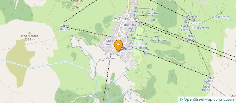 localisation de l'entreprise MADAME ANNIE GIRAUD  LES DEUX ALPES