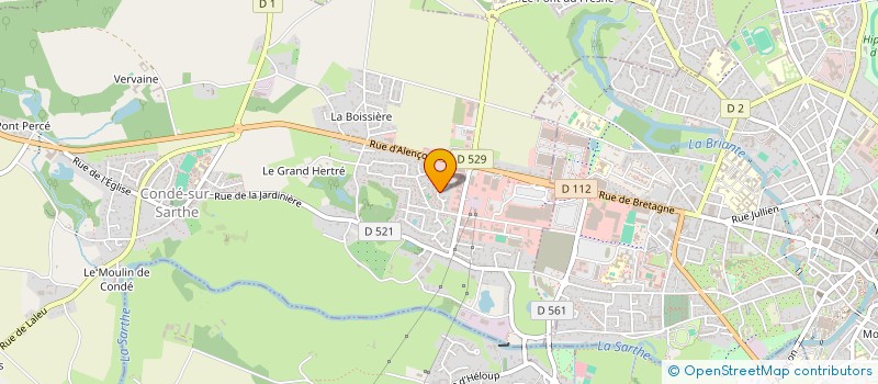 localisation de l'entreprise MADAME ANNIE GLEIZES à CONDE-SUR-SARTHE