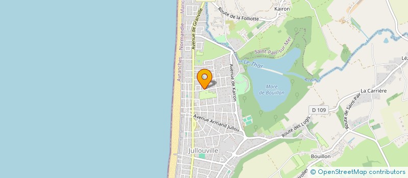 localisation de l'entreprise MADAME ANNIE GOURDEL  JULLOUVILLE
