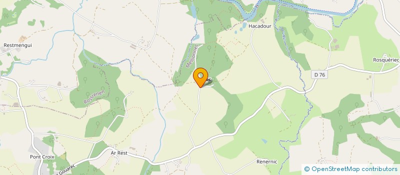 localisation de l'entreprise MADAME ANNIE GOURIOU  MELLIONNEC