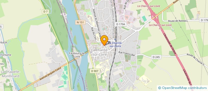 localisation de l'entreprise MADAME ANNIE GOUT à LA CHARITE SUR LOIRE