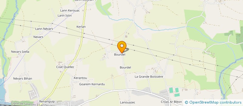 localisation de l'entreprise MADAME ANNIE GRALL  ROSPORDEN