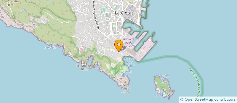 localisation de l'entreprise MADAME ANNIE GRIGORIAN  LA CIOTAT